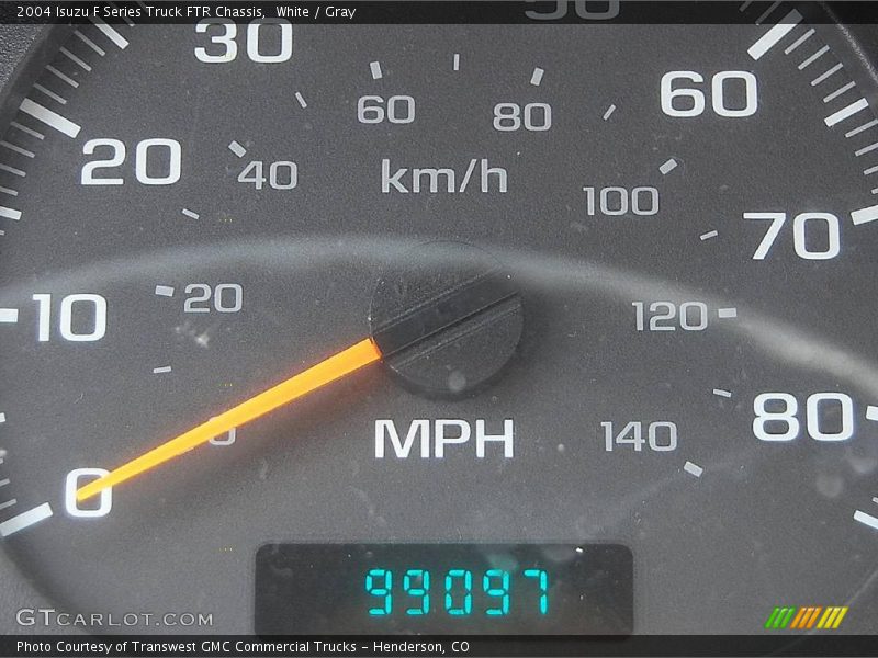 White / Gray 2004 Isuzu F Series Truck FTR Chassis