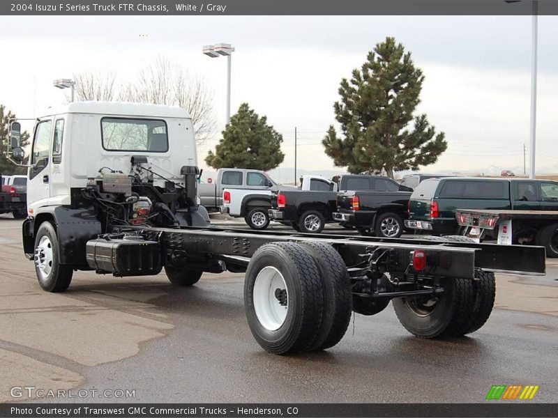 White / Gray 2004 Isuzu F Series Truck FTR Chassis