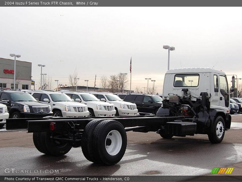 White / Gray 2004 Isuzu F Series Truck FTR Chassis