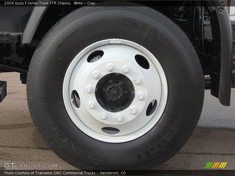 White / Gray 2004 Isuzu F Series Truck FTR Chassis