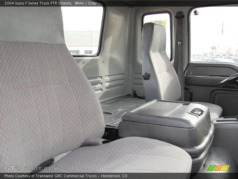 White / Gray 2004 Isuzu F Series Truck FTR Chassis