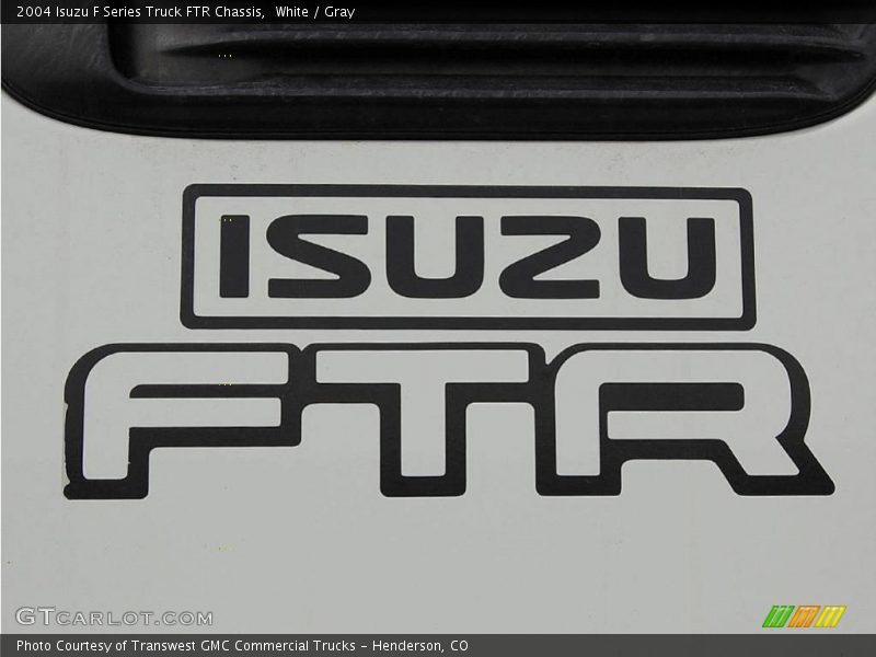 White / Gray 2004 Isuzu F Series Truck FTR Chassis