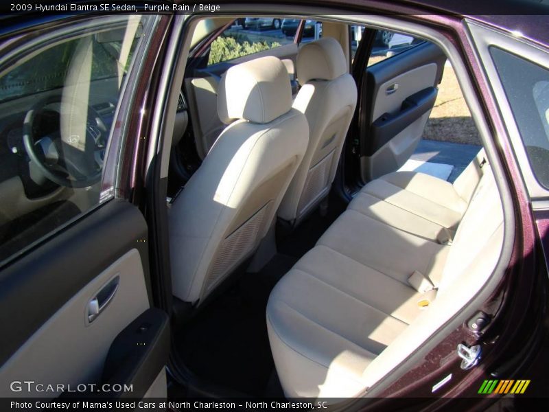 Purple Rain / Beige 2009 Hyundai Elantra SE Sedan