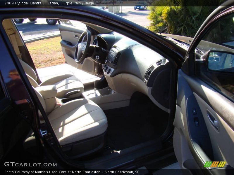 Purple Rain / Beige 2009 Hyundai Elantra SE Sedan