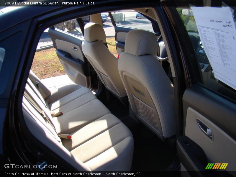 Purple Rain / Beige 2009 Hyundai Elantra SE Sedan