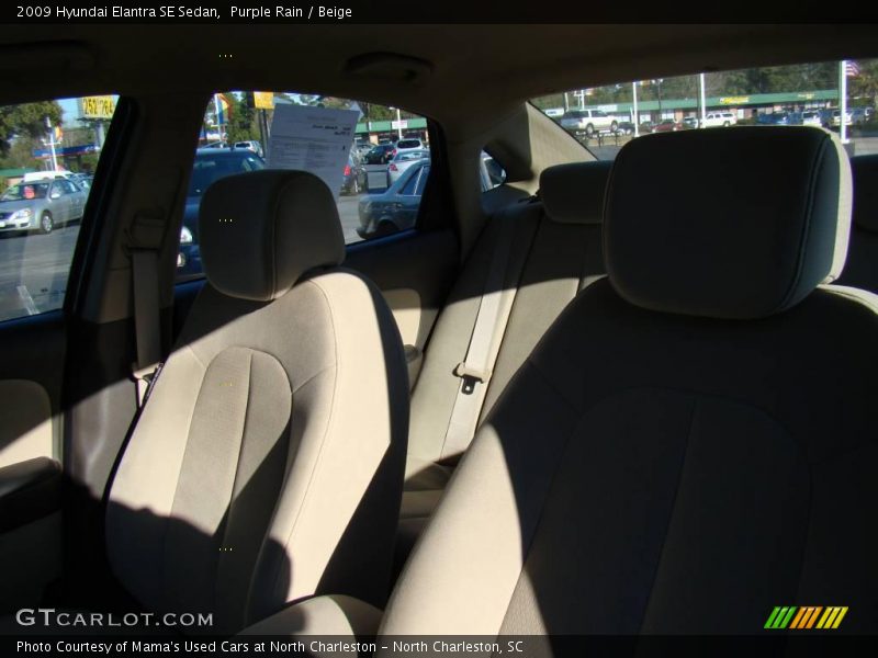 Purple Rain / Beige 2009 Hyundai Elantra SE Sedan