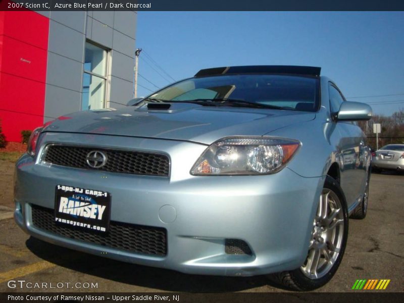 Azure Blue Pearl / Dark Charcoal 2007 Scion tC