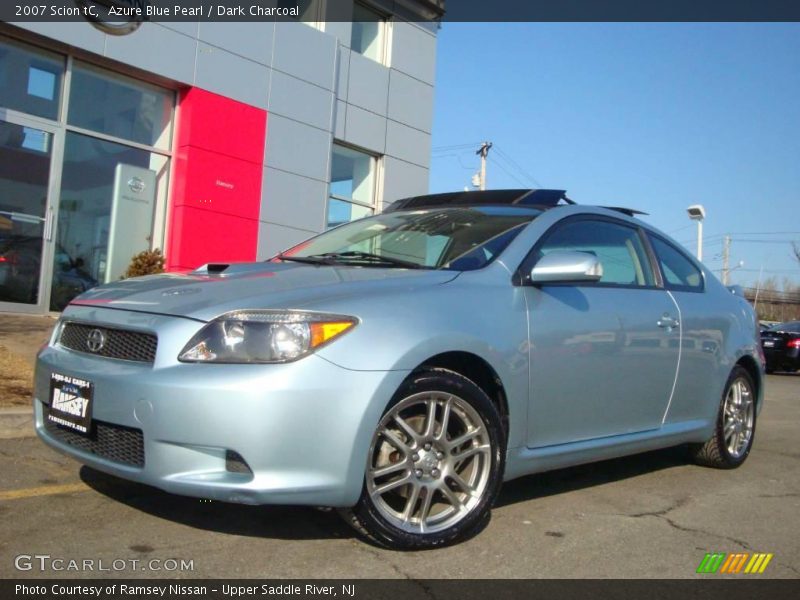 Azure Blue Pearl / Dark Charcoal 2007 Scion tC