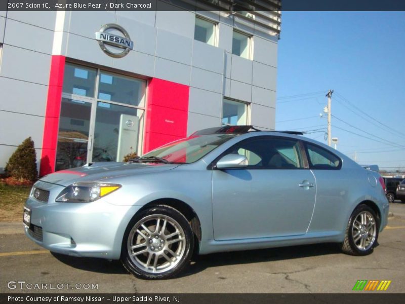 Azure Blue Pearl / Dark Charcoal 2007 Scion tC