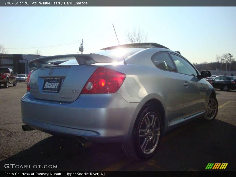 Azure Blue Pearl / Dark Charcoal 2007 Scion tC
