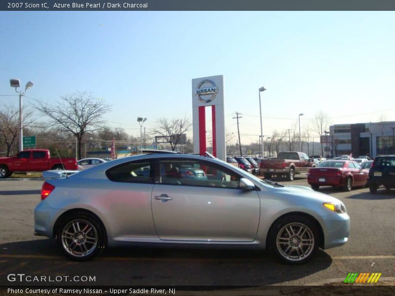 Azure Blue Pearl / Dark Charcoal 2007 Scion tC