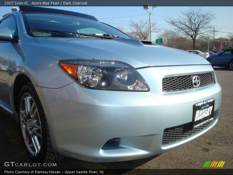 Azure Blue Pearl / Dark Charcoal 2007 Scion tC