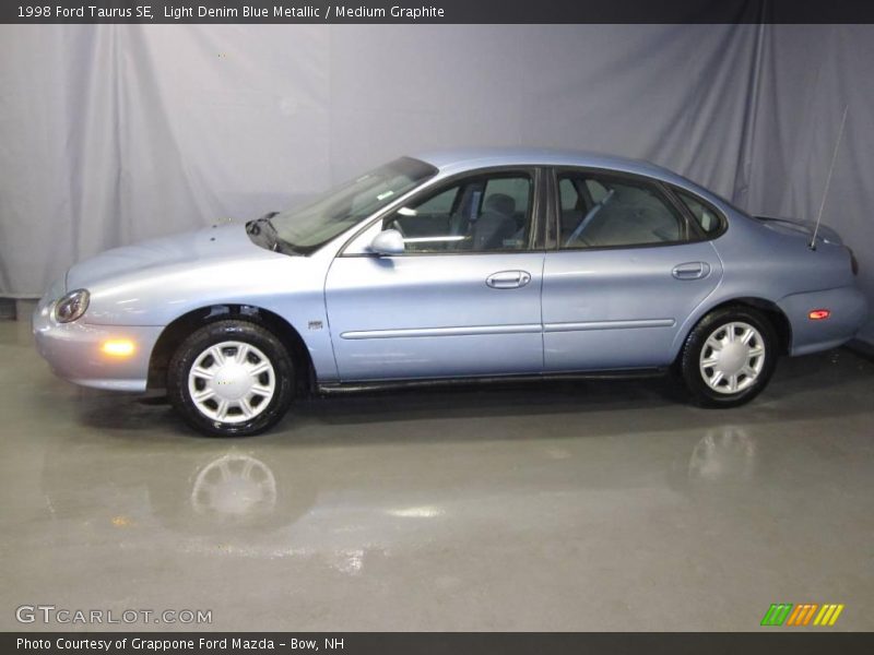 Light Denim Blue Metallic / Medium Graphite 1998 Ford Taurus SE
