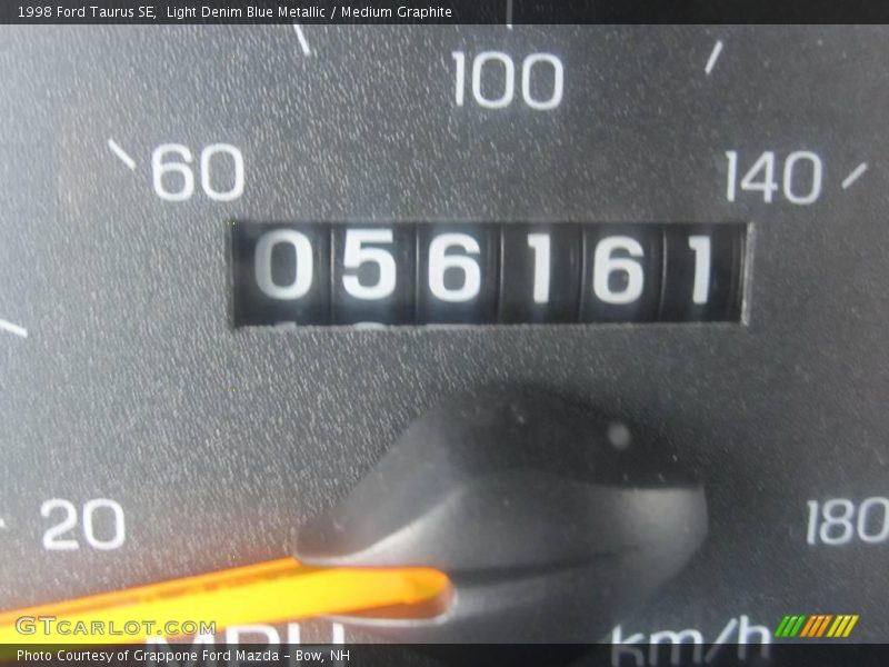 Light Denim Blue Metallic / Medium Graphite 1998 Ford Taurus SE