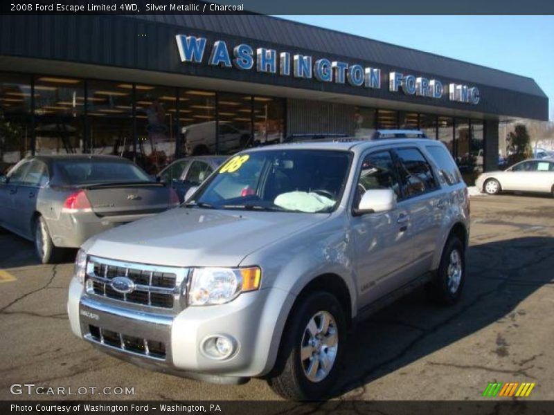 Silver Metallic / Charcoal 2008 Ford Escape Limited 4WD