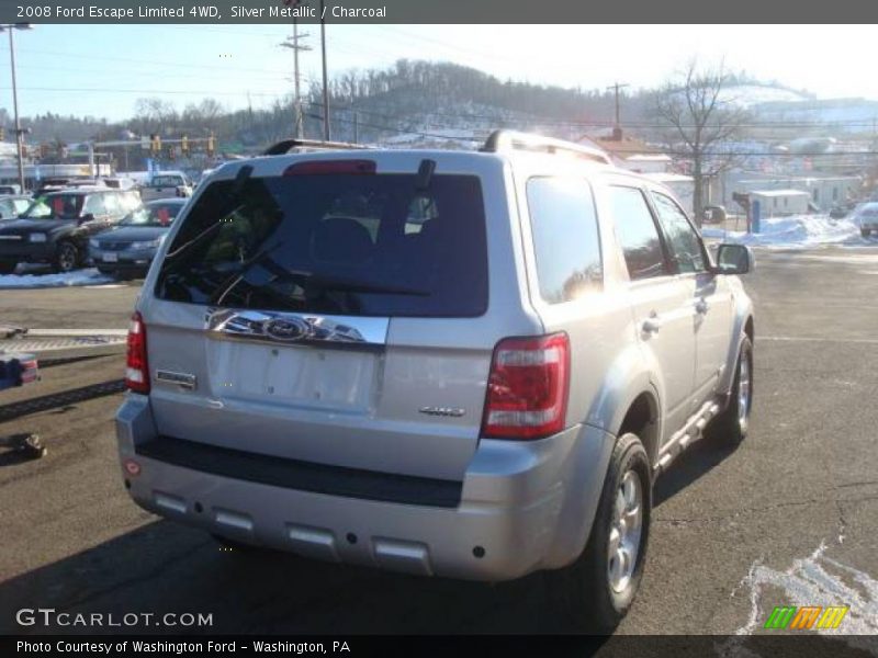 Silver Metallic / Charcoal 2008 Ford Escape Limited 4WD