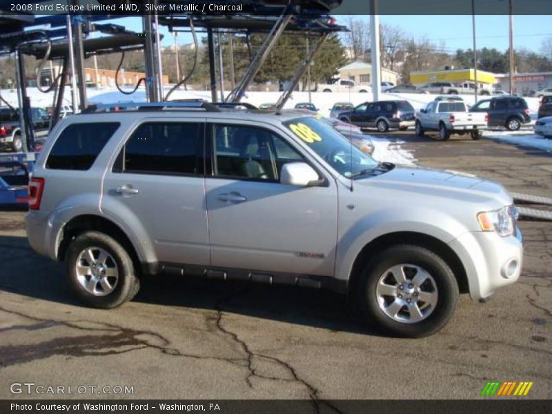 Silver Metallic / Charcoal 2008 Ford Escape Limited 4WD