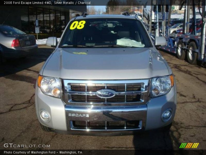 Silver Metallic / Charcoal 2008 Ford Escape Limited 4WD