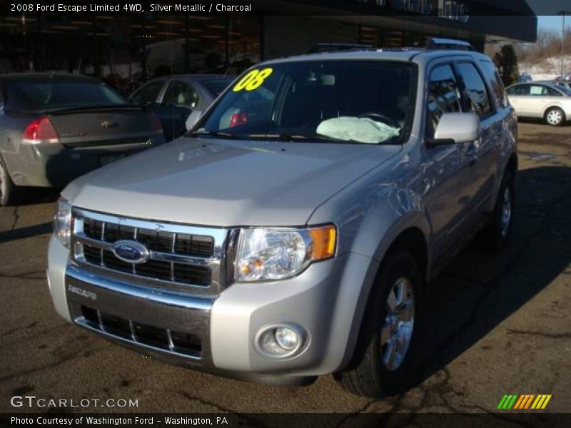 Silver Metallic / Charcoal 2008 Ford Escape Limited 4WD