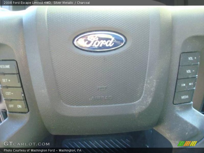 Silver Metallic / Charcoal 2008 Ford Escape Limited 4WD