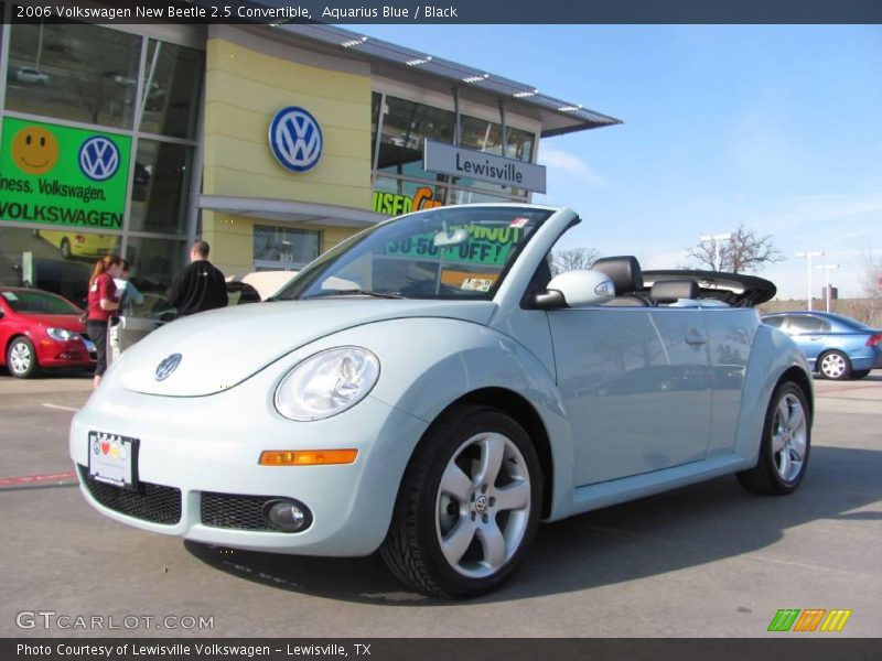 Aquarius Blue / Black 2006 Volkswagen New Beetle 2.5 Convertible