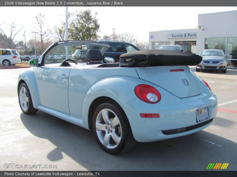Aquarius Blue / Black 2006 Volkswagen New Beetle 2.5 Convertible