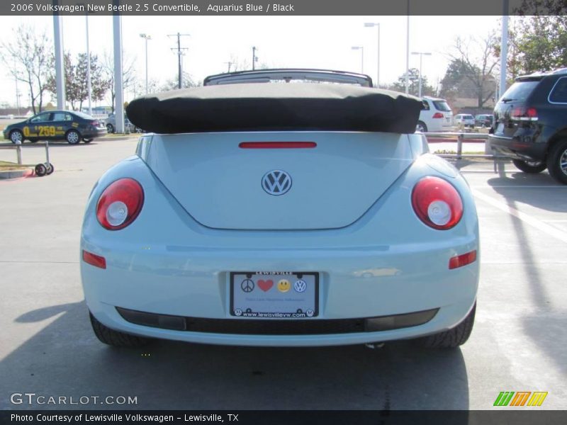 Aquarius Blue / Black 2006 Volkswagen New Beetle 2.5 Convertible