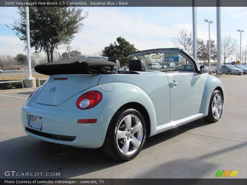 Aquarius Blue / Black 2006 Volkswagen New Beetle 2.5 Convertible