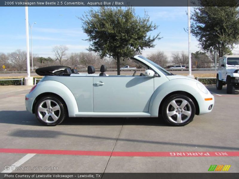 Aquarius Blue / Black 2006 Volkswagen New Beetle 2.5 Convertible