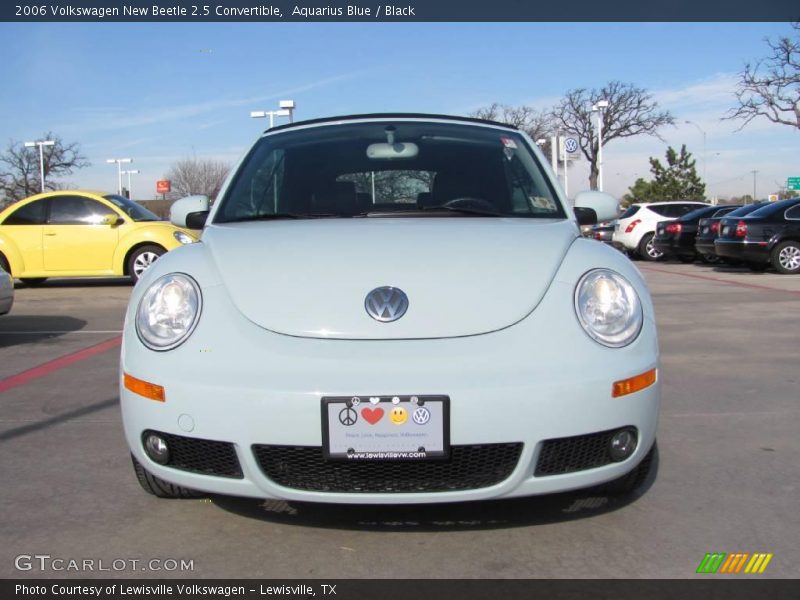 Aquarius Blue / Black 2006 Volkswagen New Beetle 2.5 Convertible