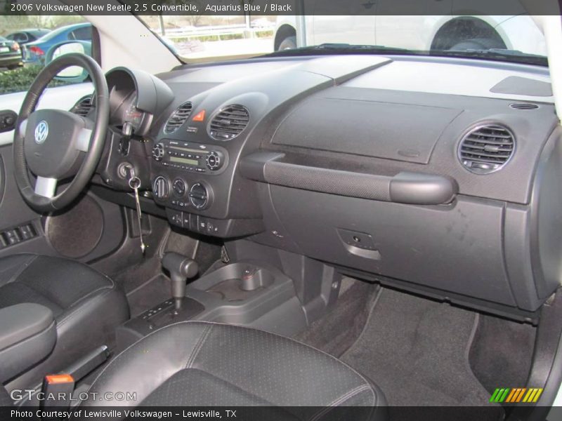 Aquarius Blue / Black 2006 Volkswagen New Beetle 2.5 Convertible