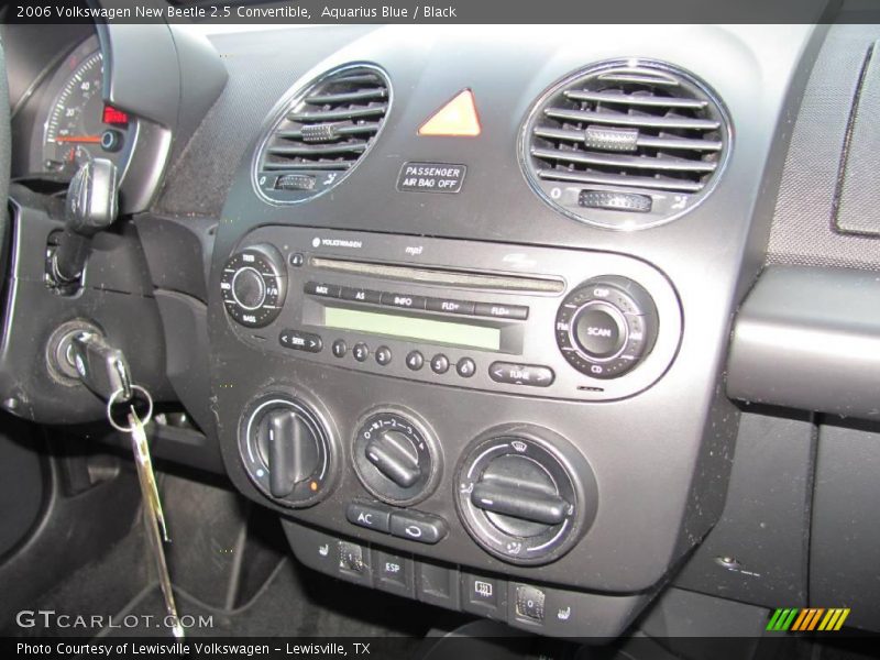 Aquarius Blue / Black 2006 Volkswagen New Beetle 2.5 Convertible