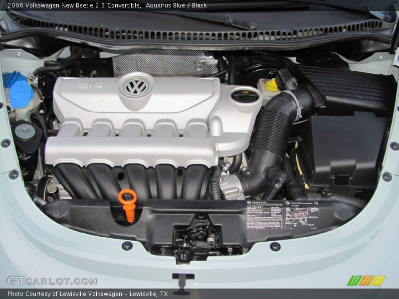 Aquarius Blue / Black 2006 Volkswagen New Beetle 2.5 Convertible