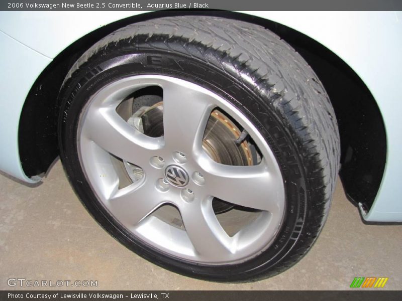 Aquarius Blue / Black 2006 Volkswagen New Beetle 2.5 Convertible