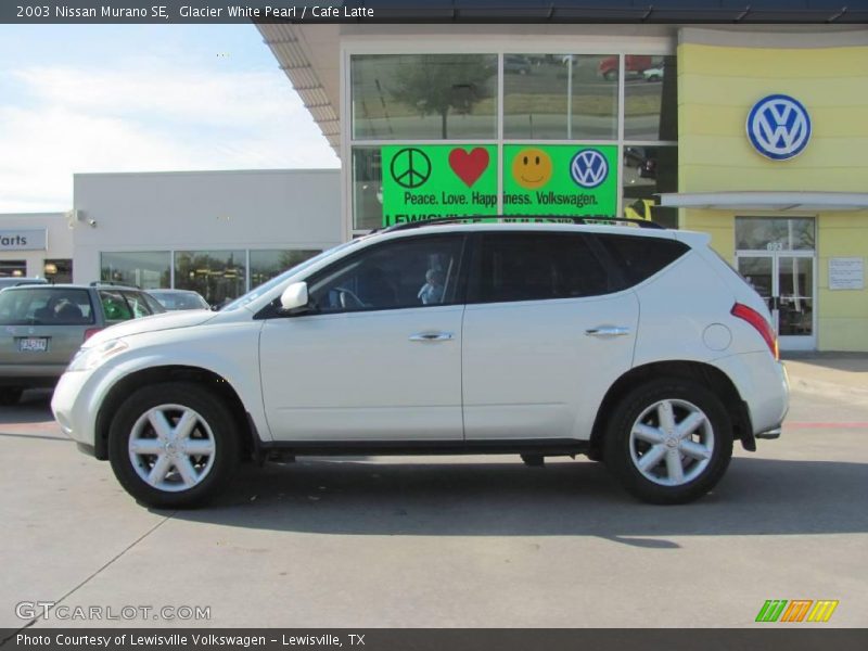 Glacier White Pearl / Cafe Latte 2003 Nissan Murano SE
