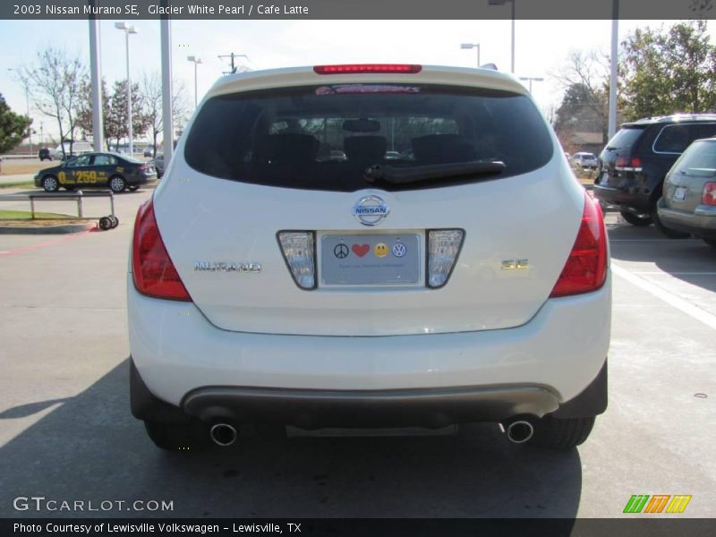 Glacier White Pearl / Cafe Latte 2003 Nissan Murano SE