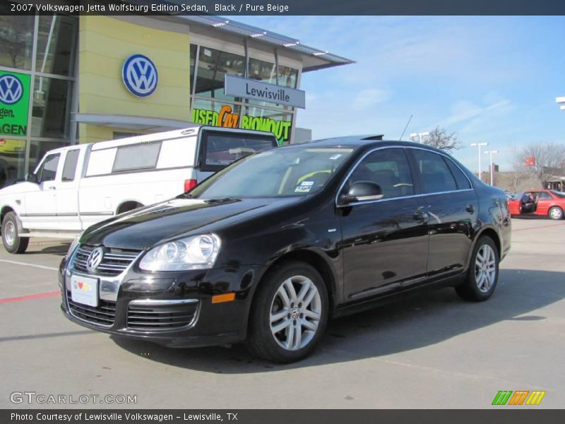 Black / Pure Beige 2007 Volkswagen Jetta Wolfsburg Edition Sedan