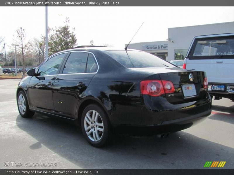 Black / Pure Beige 2007 Volkswagen Jetta Wolfsburg Edition Sedan