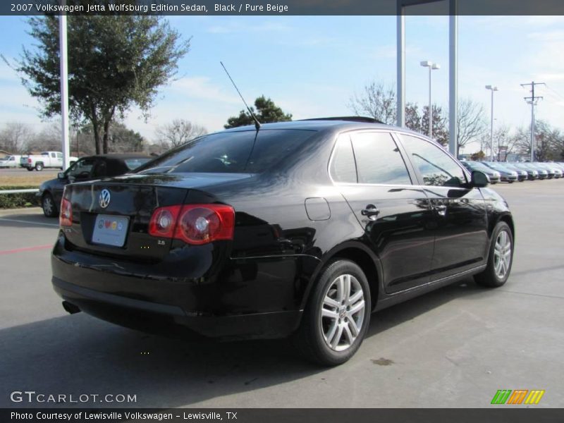 Black / Pure Beige 2007 Volkswagen Jetta Wolfsburg Edition Sedan