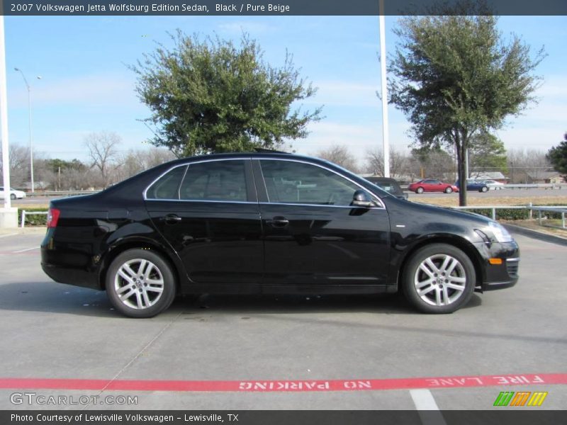 Black / Pure Beige 2007 Volkswagen Jetta Wolfsburg Edition Sedan