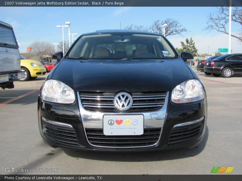 Black / Pure Beige 2007 Volkswagen Jetta Wolfsburg Edition Sedan