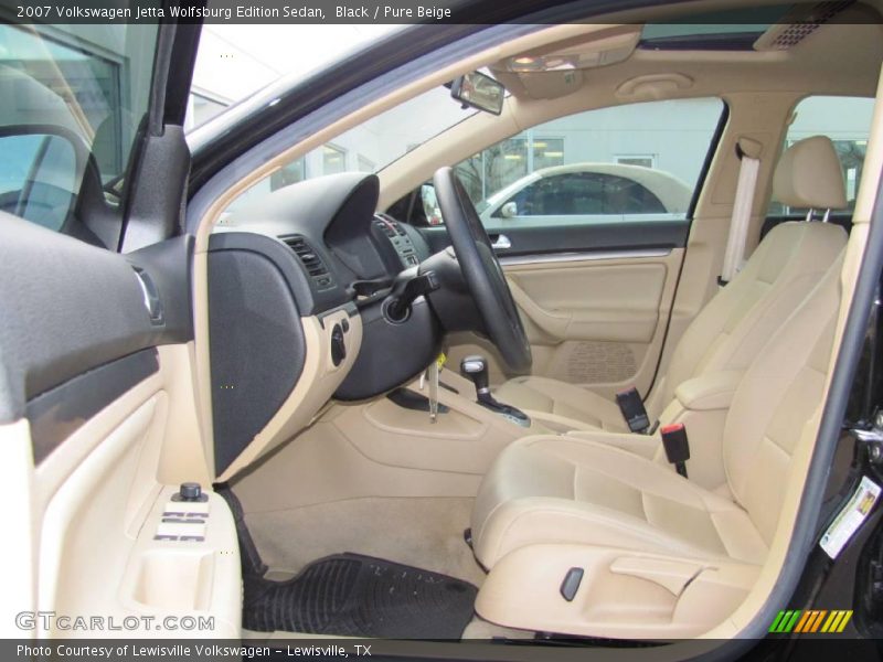 Black / Pure Beige 2007 Volkswagen Jetta Wolfsburg Edition Sedan