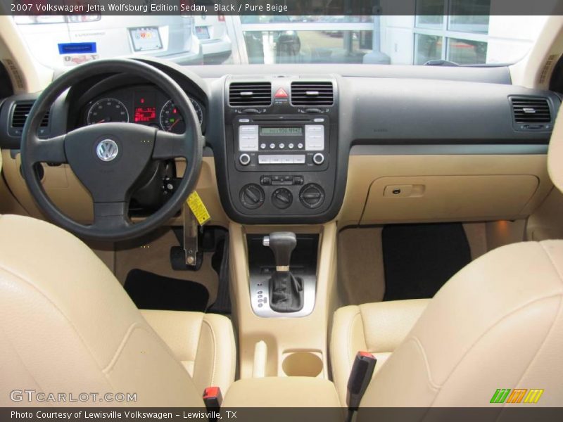 Black / Pure Beige 2007 Volkswagen Jetta Wolfsburg Edition Sedan