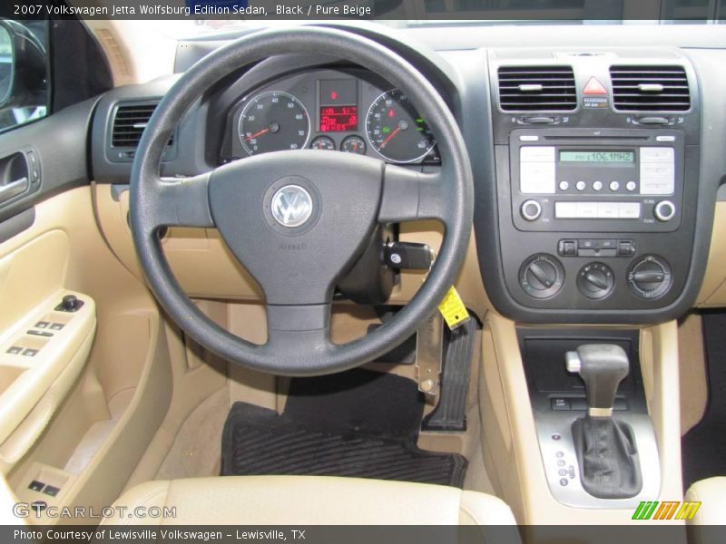 Black / Pure Beige 2007 Volkswagen Jetta Wolfsburg Edition Sedan