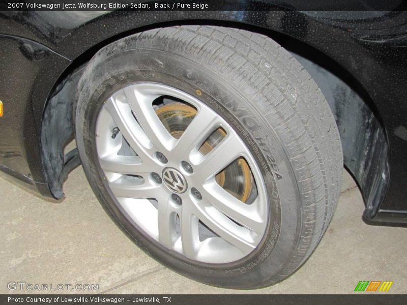 Black / Pure Beige 2007 Volkswagen Jetta Wolfsburg Edition Sedan