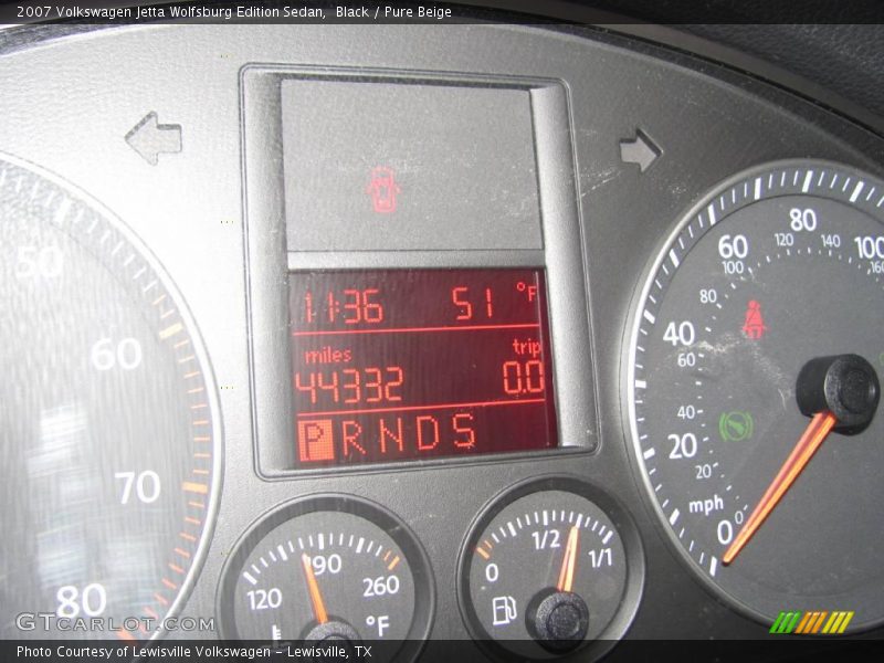 Black / Pure Beige 2007 Volkswagen Jetta Wolfsburg Edition Sedan