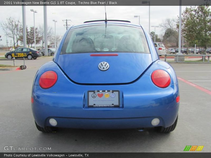 Techno Blue Pearl / Black 2001 Volkswagen New Beetle GLS 1.8T Coupe