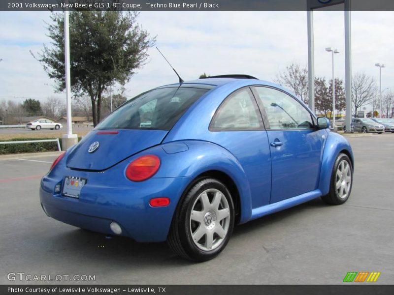 Techno Blue Pearl / Black 2001 Volkswagen New Beetle GLS 1.8T Coupe