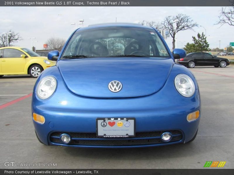 Techno Blue Pearl / Black 2001 Volkswagen New Beetle GLS 1.8T Coupe