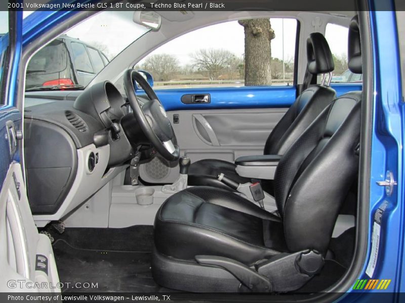 Techno Blue Pearl / Black 2001 Volkswagen New Beetle GLS 1.8T Coupe